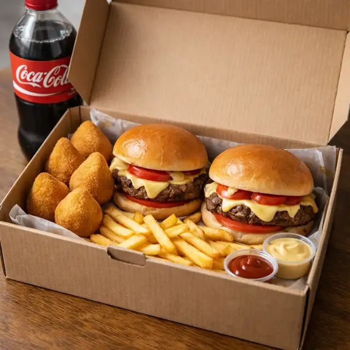 Combo Lubius — 2 Burgões + Batata + Refri Lata